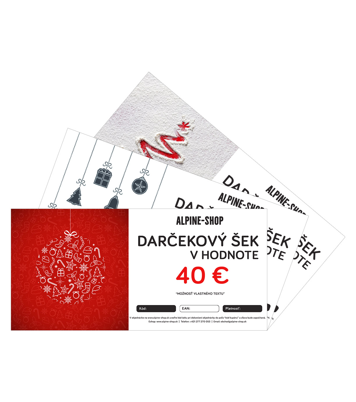 Darčekový šek - motív VIANOCE