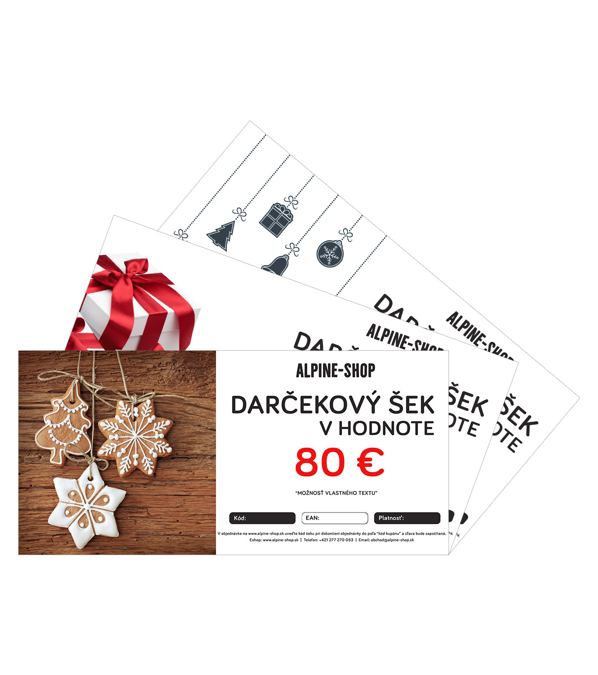 Darčekový šek - motív VIANOCE