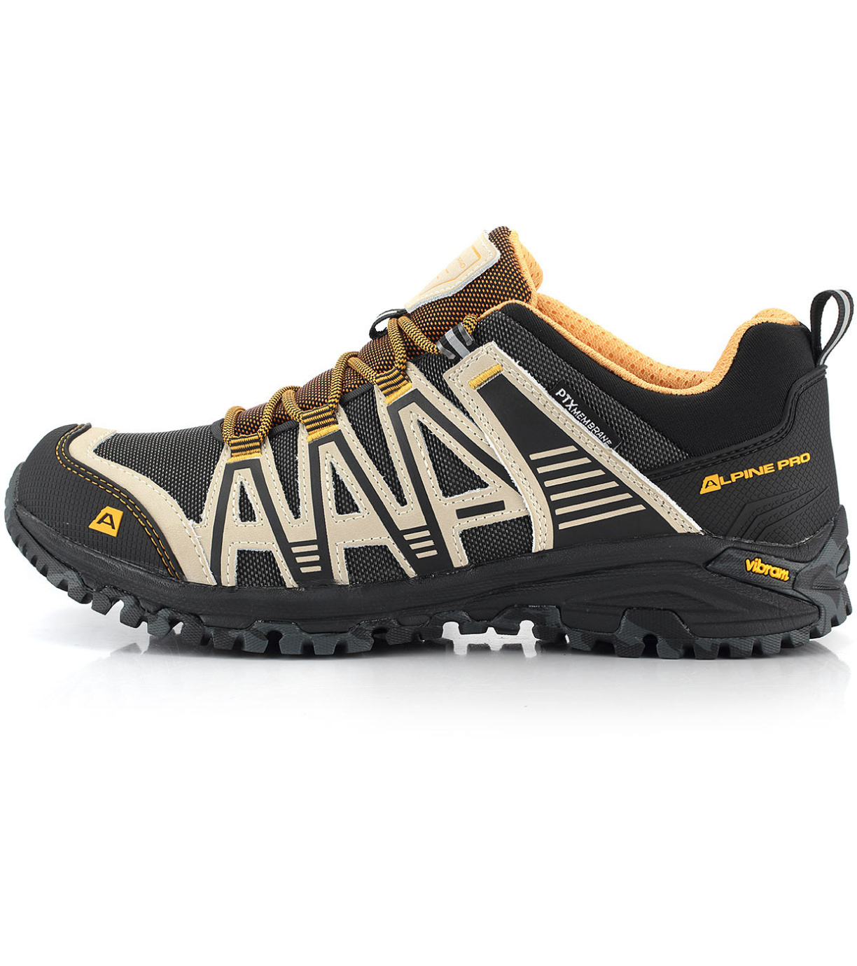 Alpine Pro Karbe Unisex outdoorová obuv s Ptx membránou UBTA360 autumn blaze 43