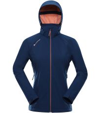 Dámska softshell bunda HOORA ALPINE PRO perzská modrá