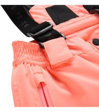 Detské lyžiarske nohavice s PTX membránou FELERO ALPINE PRO neon salmon