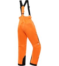 Detské lyžiarske nohavice s PTX membránou OSAGO ALPINE PRO neón pomaranč