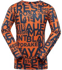 Detské rýchloschnúce tričko LOUSO ALPINE PRO orange tiger