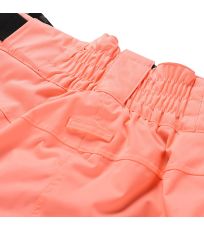 Dámske lyžiarske nohavice s PTX membránou OSAGA ALPINE PRO neon salmon