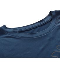 Pánske funkčné tričko s dlhým rukávom LOUS ALPINE PRO perzská modrá
