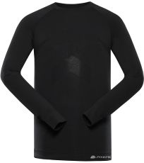 Pánske funkčné spodné tričko s dlhým rukávom AMBOS ALPINE PRO čierna