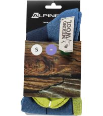 Unisex lyžiarske ponožky z merino vlny RODE ALPINE PRO perzská modrá