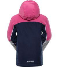 Detská lyžiarska bunda SARDARO 2 ALPINE PRO Neón coral