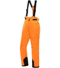 Detské lyžiarske nohavice ANIKO 5 ALPINE PRO neón pomaranč