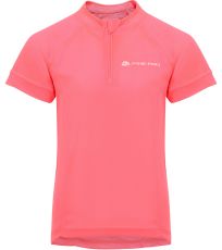 Detské cyklo tričko OBAQO ALPINE PRO diva pink