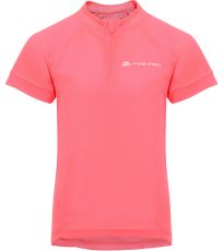 Detské cyklo tričko OBAQO ALPINE PRO fuchsia