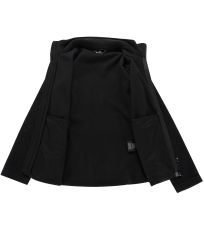 Detská fleece mikina SIUSO 2 ALPINE PRO čierna