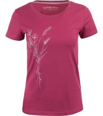 Dámske bavlnené triko GABORA ALPINE PRO karmínová