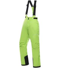 Detské lyžiarske nohavice LERMONO ALPINE PRO lime green