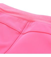 Detské softshellové nohavice SMOOTO ALPINE PRO ružová