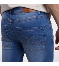 Pánske džínsové šortky FEDAB NAX tmavá oceľovomodrá